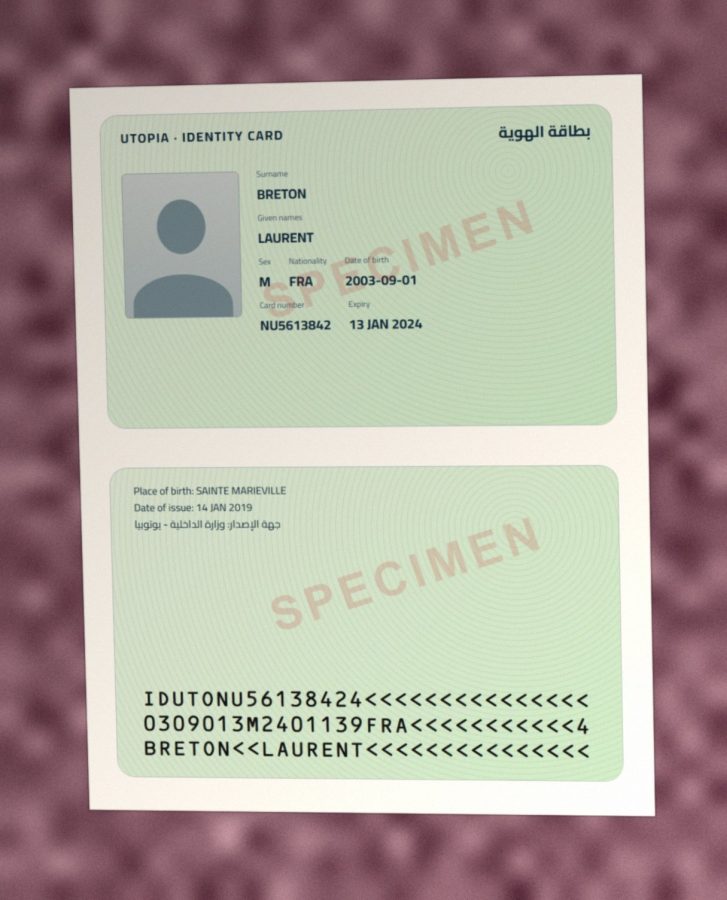ID card, phone photo