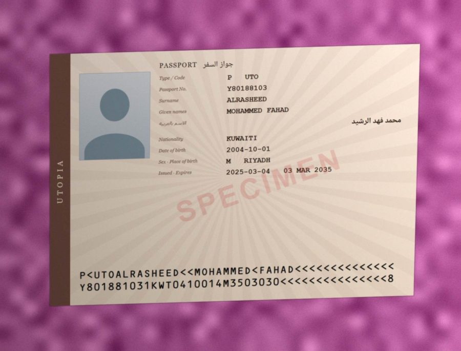 Passport, phone photo
